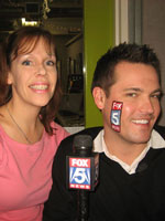 Barb and Fox 5's Paul Raphel